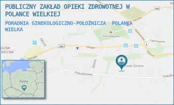 PORADNIA GINEKOLOGICZNO-POŁOŻNICZA - PUBLICZNY ZAKŁAD OPIEKI ZDROWOTNEJ W POLANCE WIELKIEJ - UL. DŁUGA 3,  POLANKA WIELKA