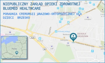 PORADNIA CHIRURGII URAZOWO-ORTOPEDYCZNEJ DLA DZIECI - NIEPUBLICZNY ZAKŁAD OPIEKI ZDROWOTNEJ BLUEMED HEALTHCARE - UL. KOŚCIUSZI 47 47,  BRZESKO
