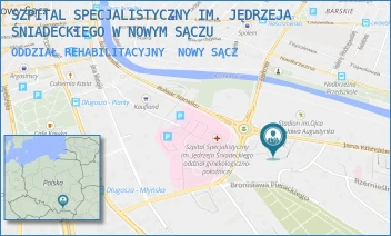ODDZIAŁ REHABILITACYJNY - SZPITAL SPECJALISTYCZNY IM. JĘDRZEJA ŚNIADECKIEGO W NOWYM SĄCZU - PL. KUŹNICE 1,  NOWY SĄCZ