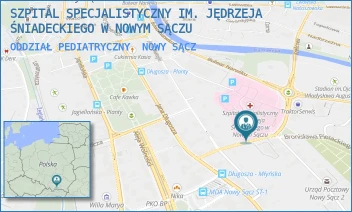 ODDZIAŁ PEDIATRYCZNY - SZPITAL SPECJALISTYCZNY IM. JĘDRZEJA ŚNIADECKIEGO W NOWYM SĄCZU - UL. MŁYŃSKA 5,  NOWY SĄCZ