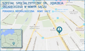 PORADNIA NEFROLOGICZNA - SZPITAL SPECJALISTYCZNY IM. JĘDRZEJA ŚNIADECKIEGO W NOWYM SĄCZU - ALEJE WOLNOŚCI 49,  NOWY SĄCZ