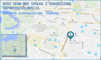PORADNIA ALERGOLOGICZNA - NZOZ SKAW-MED SPÓŁKA Z OGRANICZONĄ ODPOWIEDZIALNOŚCIĄ - UL. KS. J. POPIEŁUSZKI 5,  SKAWINA
