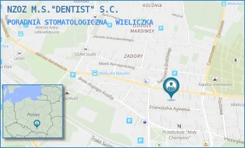 PORADNIA STOMATOLOGICZNA - NZOZ M.S."DENTIST" S.C. - UL. MARSZ. JÓZEFA PIŁSUDSKIEGO 31A,  WIELICZKA