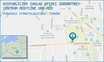 PORADNIA STOMATOLOGICZNA - NIEPUBLICZNY ZAKŁAD OPIEKI ZDROWOTNEJ CENTRUM MEDYCZNE UNO-MED - UL. JÓZEFA SZUJSKIEGO 15,  TARNÓW