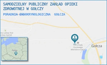 PORADNIA ENDOKRYNOLOGICZNA - SAMODZIELNY PUBLICZNY ZAKŁAD OPIEKI ZDROWOTNEJ W GOŁCZY - UL. GOŁCZA 80 C-D,  GOŁCZA