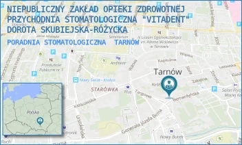 PORADNIA STOMATOLOGICZNA - NIEPUBLICZNY ZAKŁAD OPIEKI ZDROWOTNEJ PRZYCHODNIA STOMATOLOGICZNA "VITADENT" DOROTA SKUBIEJSKA-RÓŻYCKA - UL. WIELKIE SCHODY 4,  TARNÓW