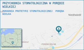 PORADNIA PROTETYKI STOMATOLOGICZNEJ - PRZYCHODNIA STOMATOLOGICZNA W PORĘBIE WIELKIEJ - PORĘBA WIELKA 278,  PORĘBA WIELKA