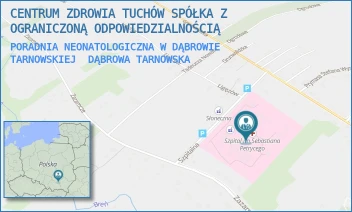 PORADNIA NEONATOLOGICZNA W DĄBROWIE TARNOWSKIEJ - CENTRUM ZDROWIA TUCHÓW SPÓŁKA Z OGRANICZONĄ ODPOWIEDZIALNOŚCIĄ - UL. SZPITALNA 1,  DĄBROWA TARNOWSKA