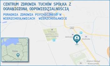 PORADNIA ZDROWIA PSYCHICZNEGO W WIERZCHOSŁAWICACH - CENTRUM ZDROWIA TUCHÓW SPÓŁKA Z OGRANICZONĄ ODPOWIEDZIALNOŚCIĄ - WIERZCHOSŁAWICE 39B,  WIERZCHOSŁAWICE