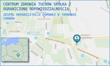 ZESPÓŁ REHABILITACJI DOMOWEJ W TARNOWIE - CENTRUM ZDROWIA TUCHÓW SPÓŁKA Z OGRANICZONĄ ODPOWIEDZIALNOŚCIĄ - UL. JÓZEFA SZUJSKIEGO 66/206,  TARNÓW