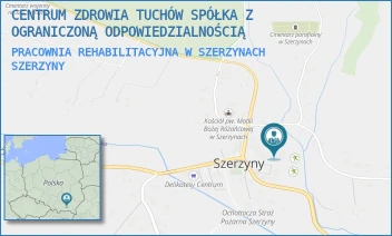 PRACOWNIA REHABILITACYJNA W SZERZYNACH - CENTRUM ZDROWIA TUCHÓW SPÓŁKA Z OGRANICZONĄ ODPOWIEDZIALNOŚCIĄ - SZERZYNY 544,  SZERZYNY
