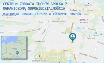 PRACOWNIA REHABILITACYJNA W TUCHOWIE - CENTRUM ZDROWIA TUCHÓW SPÓŁKA Z OGRANICZONĄ ODPOWIEDZIALNOŚCIĄ - UL. ADAMA MICKIEWICZA 36,  TUCHÓW