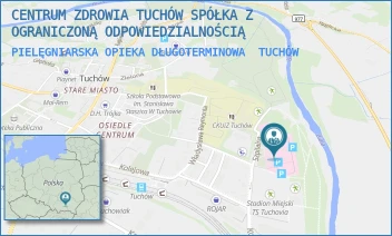 PIELĘGNIARSKA OPIEKA DŁUGOTERMINOWA - CENTRUM ZDROWIA TUCHÓW SPÓŁKA Z OGRANICZONĄ ODPOWIEDZIALNOŚCIĄ - UL. SZPITALNA 1,  TUCHÓW