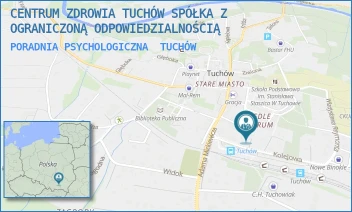 PORADNIA PSYCHOLOGICZNA - CENTRUM ZDROWIA TUCHÓW SPÓŁKA Z OGRANICZONĄ ODPOWIEDZIALNOŚCIĄ - UL. KOLEJOWA 8B,  TUCHÓW