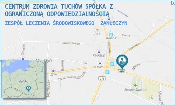 ZESPÓŁ LECZENIA ŚRODOWISKOWEGO - CENTRUM ZDROWIA TUCHÓW SPÓŁKA Z OGRANICZONĄ ODPOWIEDZIALNOŚCIĄ - UL. TARNOWSKA 2,  ZAKLICZYN