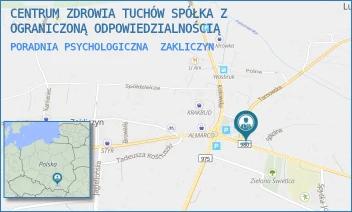 PORADNIA PSYCHOLOGICZNA - CENTRUM ZDROWIA TUCHÓW SPÓŁKA Z OGRANICZONĄ ODPOWIEDZIALNOŚCIĄ - UL. TARNOWSKA 2,  ZAKLICZYN