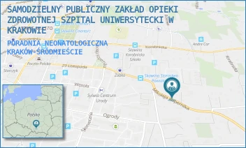 PORADNIA NEONATOLOGICZNA - SAMODZIELNY PUBLICZNY ZAKŁAD OPIEKI ZDROWOTNEJ SZPITAL UNIWERSYTECKI W KRAKOWIE - UL. KOPERNIKA 23,  KRAKÓW-ŚRÓDMIEŚCIE