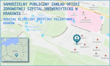 ODDZIAŁ KLINICZNY MEDYCYNY PALIATYWNEJ - SAMODZIELNY PUBLICZNY ZAKŁAD OPIEKI ZDROWOTNEJ SZPITAL UNIWERSYTECKI W KRAKOWIE - UL. MACIEJA JAKUBOWSKIEGO 2,  KRAKÓW