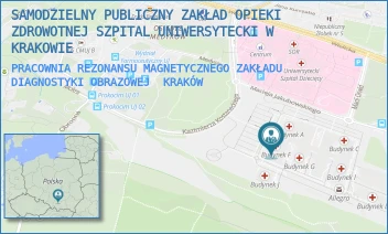PRACOWNIA REZONANSU MAGNETYCZNEGO ZAKŁADU DIAGNOSTYKI OBRAZOWEJ - SAMODZIELNY PUBLICZNY ZAKŁAD OPIEKI ZDROWOTNEJ SZPITAL UNIWERSYTECKI W KRAKOWIE - UL. MACIEJA JAKUBOWSKIEGO 2,  KRAKÓW