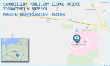 PORADNIA REUMATOLOGICZNA - SAMODZIELNY PUBLICZNY ZESPÓŁ OPIEKI ZDROWOTNEJ W BRZESKU - UL. TADEUSZA KOŚCIUSZKI 68,  BRZESKO