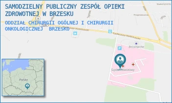ODDZIAŁ CHIRURGII OGÓLNEJ I CHIRURGII ONKOLOGICZNEJ - SAMODZIELNY PUBLICZNY ZESPÓŁ OPIEKI ZDROWOTNEJ W BRZESKU - UL. TADEUSZA KOŚCIUSZKI 68,  BRZESKO