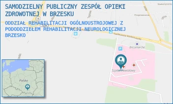 ODDZIAŁ REHABILITACJI OGÓLNOUSTROJOWEJ Z PODODDZIEŁEM REHABILITACJI NEUROLOGICZNEJ - SAMODZIELNY PUBLICZNY ZESPÓŁ OPIEKI ZDROWOTNEJ W BRZESKU - UL. TADEUSZA KOŚCIUSZKI 68,  BRZESKO