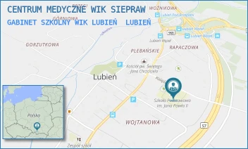 GABINET SZKOLNY WIK LUBIEŃ - CENTRUM MEDYCZNE WIK SIEPRAW - UL. 885,  LUBIEŃ