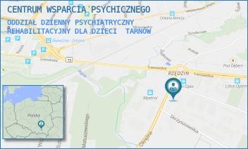 ODDZIAŁ DZIENNY PSYCHIATRYCZNY REHABILITACYJNY DLA DZIECI - CENTRUM WSPARCIA PSYCHICZNEGO - OKRĘŻNA 4A,  TARNÓW