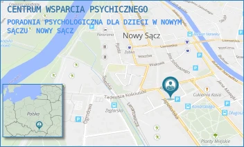 PORADNIA PSYCHOLOGICZNA DLA DZIECI W NOWYM SĄCZU - CENTRUM WSPARCIA PSYCHICZNEGO - UL. GABRIELA NARUTOWICZA 2,  NOWY SĄCZ
