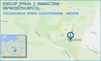 PIELEGNIARSKA OPIEKA DŁUGOTERMINOWA - ESKULAP SPÓŁKA Z OGRANICZONĄ ODPOWIEDZIALNOŚCIĄ - UL. KRÓLEWSKA 49,  MASZKÓW