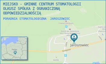 PORADNIA STOMATOLOGICZNA - MIEJSKO - GMINNE CENTRUM STOMATOLOGII OLKUSZ SPÓŁKA Z OGRANICZONĄ ODPOWIEDZIALNOŚCIĄ - UL. LEŚNA 37A,  JAROSZOWIEC