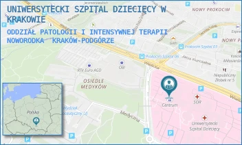 ODDZIAŁ PATOLOGII I INTENSYWNEJ TERAPII NOWORODKA - UNIWERSYTECKI SZPITAL DZIECIĘCY W KRAKOWIE - UL. WIELICKA 265,  KRAKÓW-PODGÓRZE