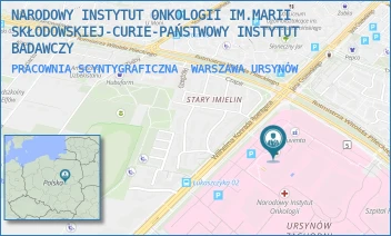 PRACOWNIA SCYNTYGRAFICZNA - NARODOWY INSTYTUT ONKOLOGII IM.MARII SKŁODOWSKIEJ-CURIE-PAŃSTWOWY INSTYTUT BADAWCZY - ROENTGENA 5,  WARSZAWA URSYNÓW