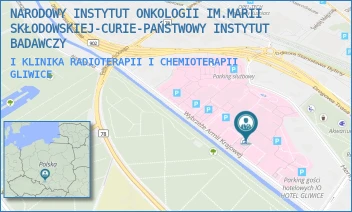 I KLINIKA RADIOTERAPII I CHEMIOTERAPII - NARODOWY INSTYTUT ONKOLOGII IM.MARII SKŁODOWSKIEJ-CURIE-PAŃSTWOWY INSTYTUT BADAWCZY - UL. WYBRZEŻE ARMII KRAJOWEJ 15,  GLIWICE
