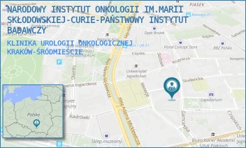 KLINIKA UROLOGII ONKOLOGICZNEJ - NARODOWY INSTYTUT ONKOLOGII IM.MARII SKŁODOWSKIEJ-CURIE-PAŃSTWOWY INSTYTUT BADAWCZY - UL. GARNCARSKA 11,  KRAKÓW-ŚRÓDMIEŚCIE