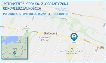 PORADNIA STOMATOLOGICZNA 4 - "STOMKENT" SPÓŁKA Z OGRANICZONĄ ODPOWIEDZIALNOŚCIĄ - BIELSKA 63,  BULOWICE