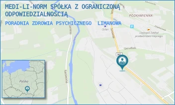 PORADNIA ZDROWIA PSYCHICZNEGO - MEDI-LI-NORM SPÓŁKA Z OGRANICZONĄ ODPOWIEDZIALNOŚCIĄ - UL. WINCENTEGO WITOSA 3/2,  LIMANOWA