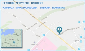 PORADNIA STOMATOLOGICZNA - CENTRUM MEDYCZNE UNIDENT - UL. GRUNWALDZKA 28E,  DĄBROWA TARNOWSKA