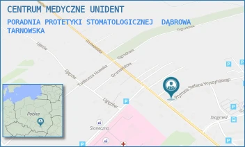 PORADNIA PROTETYKI STOMATOLOGICZNEJ - CENTRUM MEDYCZNE UNIDENT - UL. GRUNWALDZKA 28E,  DĄBROWA TARNOWSKA