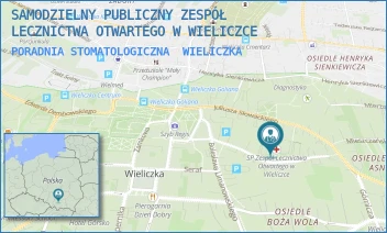 PORADNIA STOMATOLOGICZNA - SAMODZIELNY PUBLICZNY ZESPÓŁ LECZNICTWA OTWARTEGO W WIELICZCE - UL. BOLESŁAWA SZPUNARA 20,  WIELICZKA