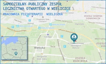 PRACOWNIA FIZJOTERAPII - SAMODZIELNY PUBLICZNY ZESPÓŁ LECZNICTWA OTWARTEGO W WIELICZCE - UL. BOLESŁAWA SZPUNARA 20,  WIELICZKA