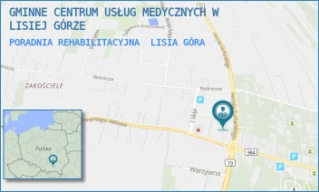 PORADNIA REHABILITACYJNA - GMINNE CENTRUM USŁUG MEDYCZNYCH W LISIEJ GÓRZE - UL. SUCHARSKIEGO 3A,  LISIA GÓRA