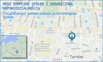 PIELĘGNIARSKA DOMOWA OPIEKA DŁUGOTERMINOWA - MEDI KOMPLEKS SPÓŁKA Z OGRANICZONĄ ODPOWIEDZIALNOŚCIĄ - UL. WAŁOWA 22,  TARNÓW