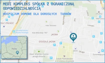 HOSPICJUM DOMOWE DLA DOROSŁYCH - MEDI KOMPLEKS SPÓŁKA Z OGRANICZONĄ ODPOWIEDZIALNOŚCIĄ - UL. JASNA 77A,  TARNÓW