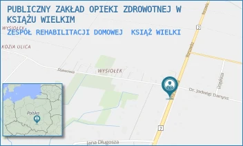 ZESPÓŁ REHABILITACJI DOMOWEJ - PUBLICZNY ZAKŁAD OPIEKI ZDROWOTNEJ W KSIĄŻU WIELKIM - UL. WARSZAWSKA 17A,  KSIĄŻ WIELKI