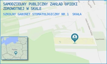 SZKOLNY GABINET STOMATOLOGICZNY NR 1 - SAMODZIELNY PUBLICZNY ZAKŁAD OPIEKI ZDROWOTNEJ W SKALE - UL. KSIĘDZA STANISŁAWA POŁETKI 32,  SKAŁA