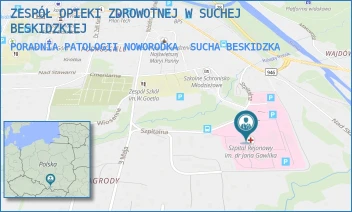 PORADNIA PATOLOGII NOWORODKA - ZESPÓŁ OPIEKI ZDROWOTNEJ W SUCHEJ BESKIDZKIEJ - UL. SZPITALNA 22,  SUCHA BESKIDZKA