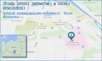 ODDZIAŁ GINEKOLOGICZNO-POŁOŻNICZY - ZESPÓŁ OPIEKI ZDROWOTNEJ W SUCHEJ BESKIDZKIEJ - UL. SZPITALNA 22,  SUCHA BESKIDZKA