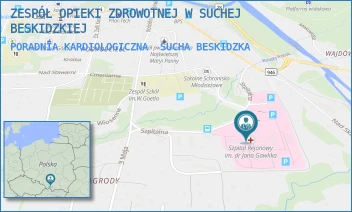 PORADNIA KARDIOLOGICZNA - ZESPÓŁ OPIEKI ZDROWOTNEJ W SUCHEJ BESKIDZKIEJ - UL. SZPITALNA 22,  SUCHA BESKIDZKA
