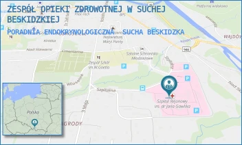 PORADNIA ENDOKRYNOLOGICZNA - ZESPÓŁ OPIEKI ZDROWOTNEJ W SUCHEJ BESKIDZKIEJ - UL. SZPITALNA 22,  SUCHA BESKIDZKA